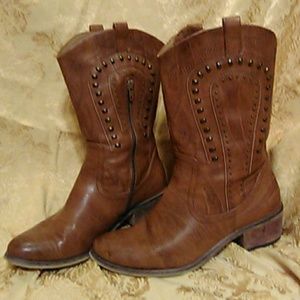 BareTraps Women's Partner Western Cowboy Boots